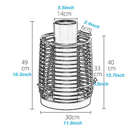 HH- Paragüeros Puesto de Paraguas Paragüero de Metal con Bandeja de Goteo, Paragüero Redondo de Secado Rápido para Hotel de Oficina en Casa, Bastón Y Bastón - 49 × Ø 30 cm (Color : Pink)