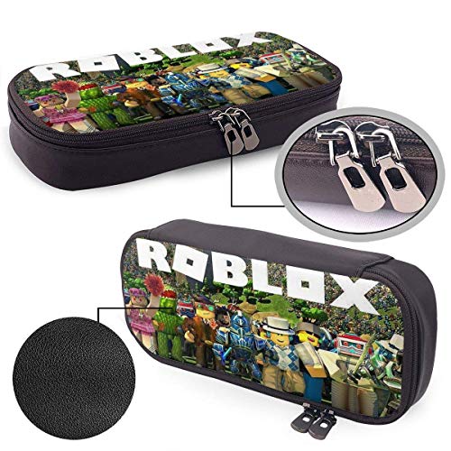 HHELI Ro-blox Estuche Estuche para lápices de gran capacidad, bolígrafo de colores, papelería, bolsa de almacenamiento para estudiantes universitarios de secundaria, oficina, niñas, niños, adultos,