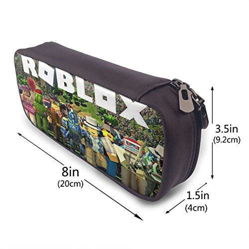 HHELI Ro-blox Estuche Estuche para lápices de gran capacidad, bolígrafo de colores, papelería, bolsa de almacenamiento para estudiantes universitarios de secundaria, oficina, niñas, niños, adultos,