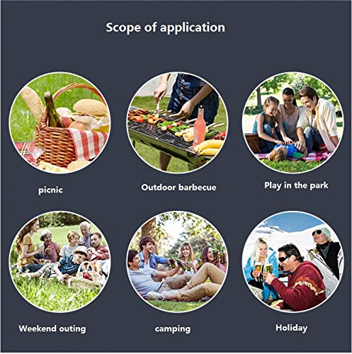 HHIAK666 Maleta De Picnic Al Aire Libre, Canasta De Picnic Ins, Canasta con Aislamiento Plegable, Canasta De Compras 50 * 28 * 26Cm Café Grande