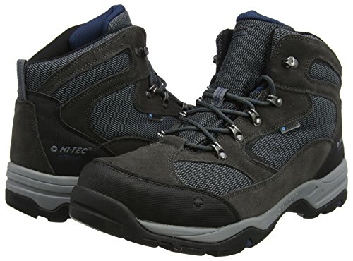 Hi-Tec Storm Waterproof, Botas de Senderismo para Hombre, Gris (Charcoal/Grey/Majolica Blue), 41 EU