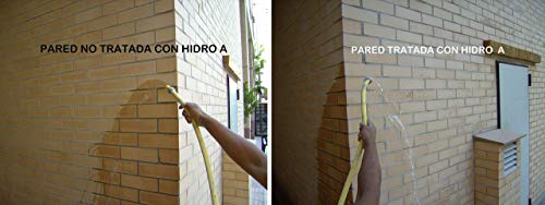 HIDRO A de Tecno Prodist - 4 Litros - Impermeabilizante Transparente al agua, Hidrofugante Incoloro para fachada, tejado, pared, muro, teja, ladrillo y piedra. (A Rodillo, brocha o pulverizador)