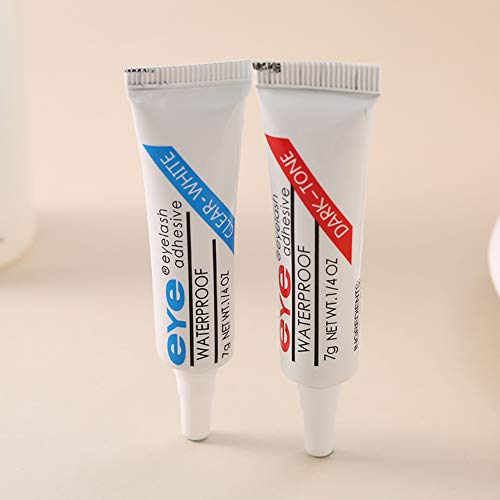 Hilai 1 UNID Adhesivo de fijación fuerte para pestañas Pegamento sin látex Aplicador de pestañas Adhesivo hipoalergénico para la extensión de la pestaña de la tira Pestañas falsas(Negro)