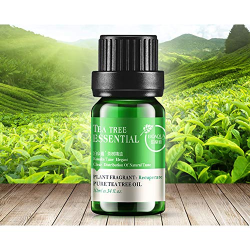 Hilai 1Bottle Naturals Tea Tree Oil Facial Manchas Manchas Tratamiento Serum Curativo y Reparador de Crema Hidratante para la Piel Aceite Esencial para Todo Tipo de Piel (10 ml)