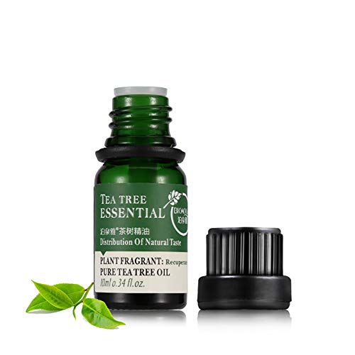 Hilai 1Bottle Naturals Tea Tree Oil Facial Manchas Manchas Tratamiento Serum Curativo y Reparador de Crema Hidratante para la Piel Aceite Esencial para Todo Tipo de Piel (10 ml)