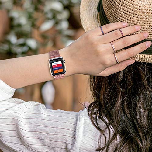 HILIMNY Compatible Correa para Apple Watch 38mm 40mm 42mm 44mm, Malla de Acero Inoxidable Correa de Bucle con, para iWatch Serie 5/4/3/2/1, Sport, Edition