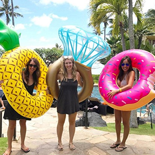 Hinchable Colchonetas Piscina,Anillo De Natación Gigante,piscina Inflable Balsa Flotante,Anillo De Natación Anillo De Diamantes Inflable,tumbonas De Juguete De Fiesta De Playa De Verano Al Aire Libre