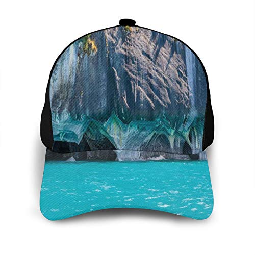 Hip Hop Sun Hat Baseball Cap,Marble Caves of Lake General Carrera Chile South American Natural,For Men&Women