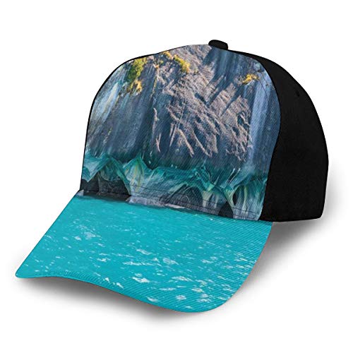 Hip Hop Sun Hat Baseball Cap,Marble Caves of Lake General Carrera Chile South American Natural,For Men&Women