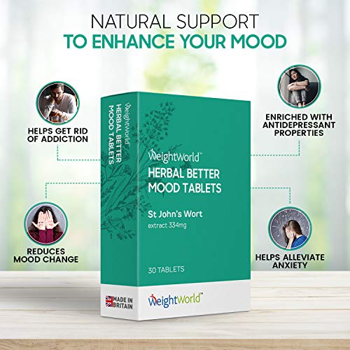 Hipérico Vegano 180 Comprimidos Para Aliviar la Ansiedad, Con Hierba De San Juan Altamente Concentrada 334 mg - Suplemento Natural para el Sueño, Estrés y la Depresión, Con Vitaminas y Minerales