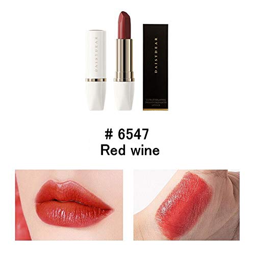 HIROCK Lápiz labial set 5 lápices labiales mate duradero hidratante antiadherente lápiz labial regalo de lápiz labial para novia (5 sticks)