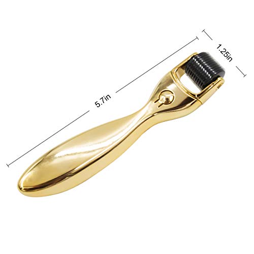 Hivexagon Derma Roller Kit - 3 Cabezales Separados de Diferentes Agujas 180 c/600 c/1200 c en 0,5 mm, 1,0 mm y 1,5 mm con Caja de Almacenamiento- Reduce Acné, Cicatrices Profundas, Estrías HG208