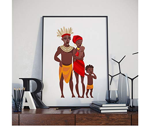 H/L Carteles E Impresiones Africanas Mujeres Ropa Lienzo Pintura Arte Decoración Imagen Arte De La Pared Murales Sin Marco Etiqueta De La Pared 50X70Cm H1537