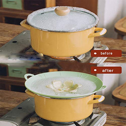 HLLXX Tapa Universal, Tapa Antisalpicaduras, Tapa Flor, Vaporera Silicona, Resistente al Calor, Diámetro 25.7 cm, para Las Ollas Guisadogray