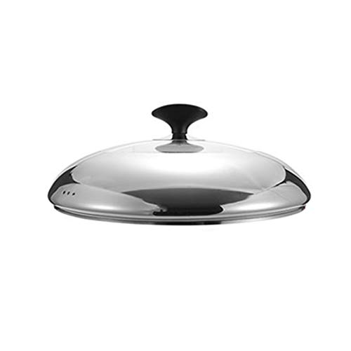 HLLXX Tapa Universal, Tapa de Cristal Inoxidable, Tapa Redonda en Diferentes Tamaños, con asa Estable, Adecuado para macetas de 16-36 cm de diámetrotop Bead type-36cm