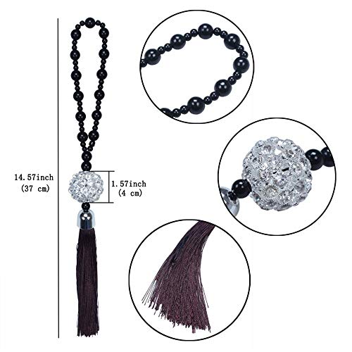 HMXA Colgante de Coches Espejo retrovisor cuelgan Piedras Buda Ornamento Réplica Bola de Cristal Lucky Charm Colgante Ahorcamientos Auto Interior (Color : 01)