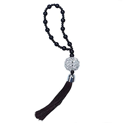 HMXA Colgante de Coches Espejo retrovisor cuelgan Piedras Buda Ornamento Réplica Bola de Cristal Lucky Charm Colgante Ahorcamientos Auto Interior (Color : 01)