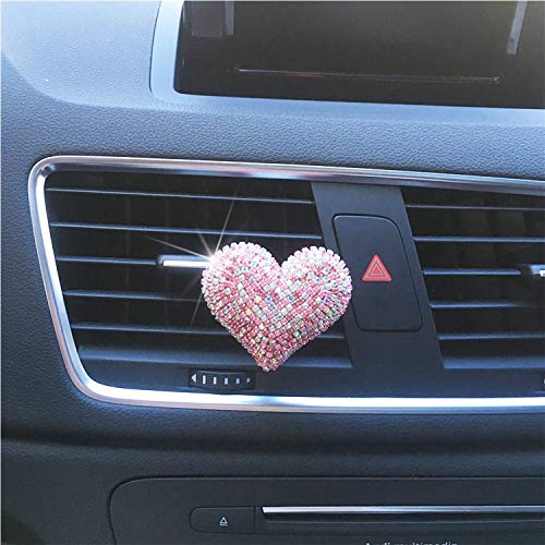 HMXA Los Labios Atractivos Loving Accesorios Corazón Salida de ventilación del Perfume del Coche del Clip Ambientador decoración Interior del Coche de Coches for niñas (Color Name : B)