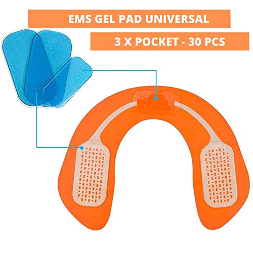 Hoja Gel Pad de Repuesto para EMS Electroestimulador Muscular Gluteos ABS, Accesorio para EMS gluteos Trainer, Reemplazo Electrodos 30 Piezas