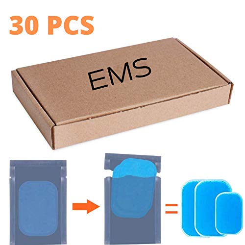 Hoja Gel Pad de Repuesto para EMS Electroestimulador Muscular Gluteos ABS, Accesorio para EMS gluteos Trainer, Reemplazo Electrodos 30 Piezas