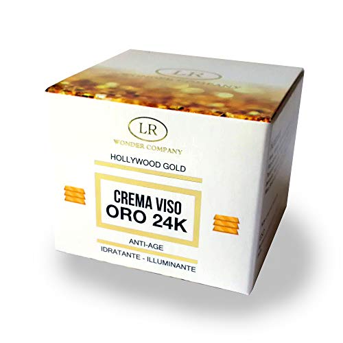 Hollywood Gold, crema facial con oro de 24 quilates, iluminante, hidratante y nutritiva (50 ml) - LR Wonder Company