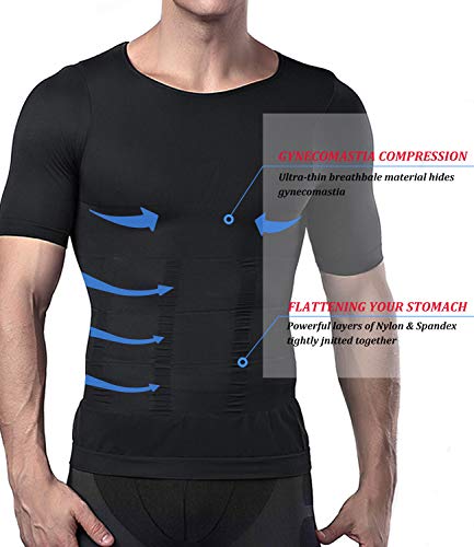 Hombres Body Shaper Chaleco Reductor Adelgazantes Camisa De Compresión Pecho Abs Abdomen Slim Tank Top Camiseta Corsés Deportivos