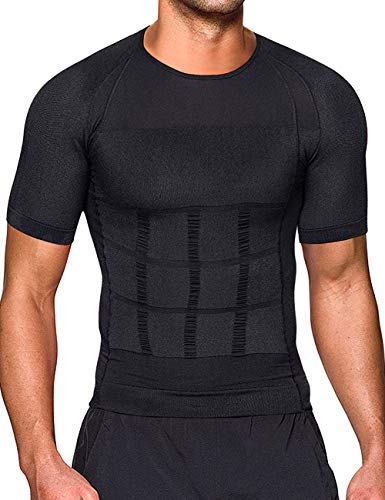 Hombres Body Shaper Chaleco Reductor Adelgazantes Camisa De Compresión Pecho Abs Abdomen Slim Tank Top Camiseta Corsés Deportivos