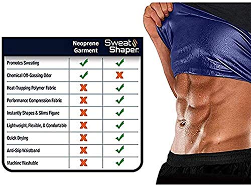 ¡Hombres y mujeres súper calientes de doble capa! Camiseta sin mangas que adelgaza adelgazante tonificante camiseta de neopreno chaleco camiseta de fitness efecto de sudor quemador de grasa deportivo