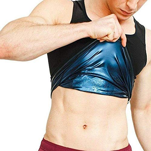 ¡Hombres y mujeres súper calientes de doble capa! Camiseta sin mangas que adelgaza adelgazante tonificante camiseta de neopreno chaleco camiseta de fitness efecto de sudor quemador de grasa deportivo