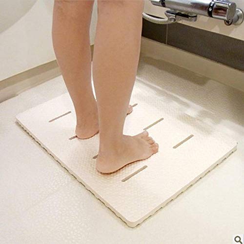 Homewei - Alfombrilla antideslizante de espuma para el suelo de baño, ducha, baño, baño, ducha, suelo de la alfombra sin olor suave
