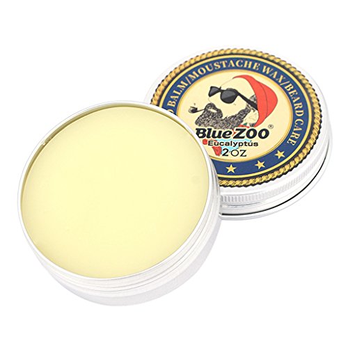 Homyl Acondicionador sin Enjuague y Bálsamo para Barba Beard Balm para Hombres, Reduce el Frizz, Bucles y Descansos - Fabricado en Cabello Suave Beard y Elimina la Piel Seca - Eucalipto