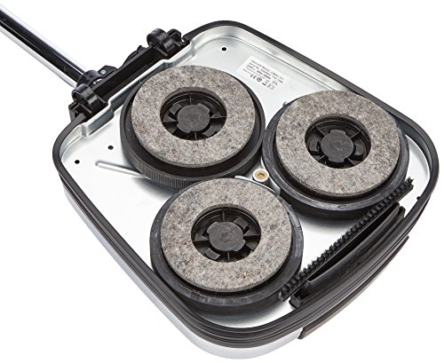 Hoover F38PQ - Enceradora, Potencia 800W, Función aspiradora incorporada, Luz Frontal, Capacidad 4L, Nivel de ruido 95dBA, Acero Cromado y Naranja