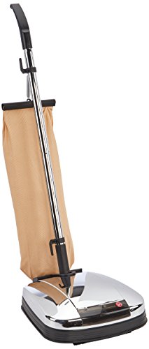 Hoover F38PQ - Enceradora, Potencia 800W, Función aspiradora incorporada, Luz Frontal, Capacidad 4L, Nivel de ruido 95dBA, Acero Cromado y Naranja