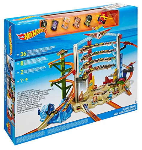 Hot Wheels Megagaraje, garaje para coches de juguete (Mattel CMP80)