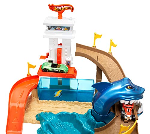 Hot Wheels - Pista Tiburón Devorador, Pista de Coches de Juguete (Mattel BGK04)