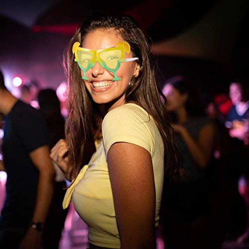 Howaf 3 Pares Divertidas Tropical Fiesta Gafas de Sol, Hawaianas Fiesta Gafas Máscaras para Verano Luau Piscina Playa Fiesta Accesorios, Boda, Fiesta de Cumpleaños, Carnaval Viaje Fiesta Disfraces