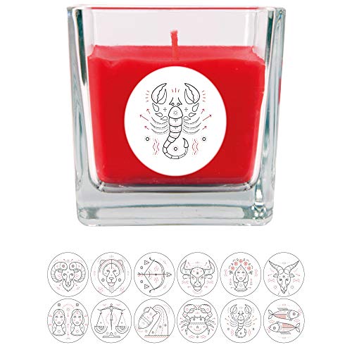 HS Candle - Vela aromática (en cristal, 190 g, duración de hasta 50 horas), diseño de rosas