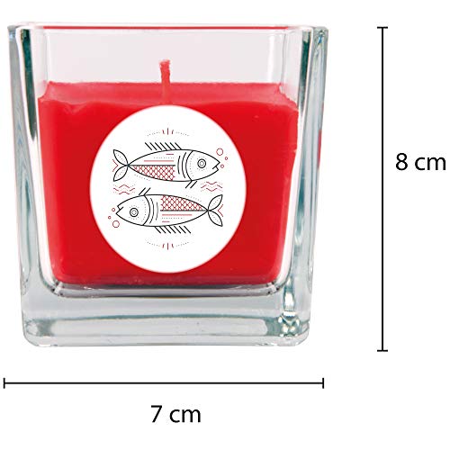 HS Candle - Vela aromática (en cristal, 190 g, duración de hasta 50 horas), diseño de rosas