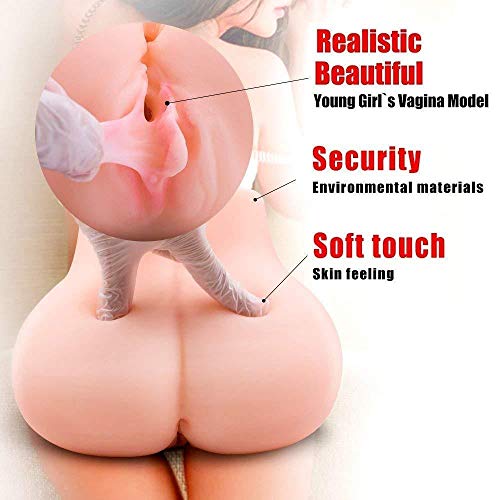 HUANGB Sêx Dôlls4 Mên Rêal Sǐzê Sǐlǐcônê Torso Love Toys For Men Male Real Skin Relax Adult Toys 100% Safe Silicone,Flesh