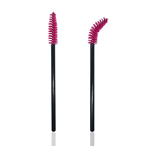 Huapan Cepillos para Pestañas y Cejas, Varita de Rímel Brocha Desechable y Profesional Pincel para Maquillaje de 6 Colores (300 PCS)