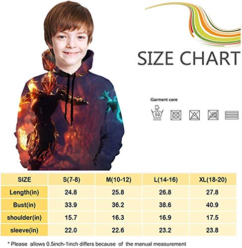 huatongxin Sudadera con Capucha para jóvenes Unisex Niños Jóvenes Nyx Tops Sudaderas con Capucha Moda Adolescente Sudaderas con Capucha para Adolescentes Niños/Niñas