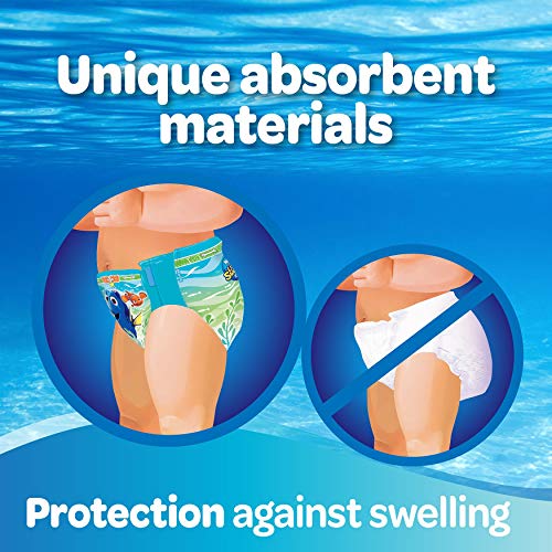 Huggies U1833930 - Pañal de natación, talla 3-4 (7-15 kg), pack de 2 x 12