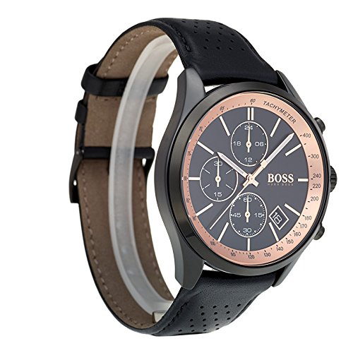 Hugo BOSS Reloj Cronógrafo para Hombre de Cuarzo con Correa en Cuero 1513550