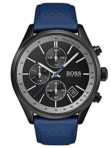 Hugo BOSS Reloj Cronógrafo para Hombre de Cuarzo con Correa en Cuero 1513563