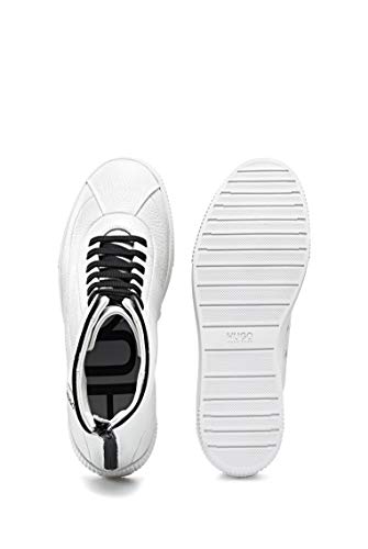 HUGO Zero Mid Wave-C, Zapatillas para Mujer, White100, 41 EU