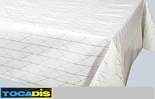 Hule, diseño Imprimee – Top Deco Tocadis – Eden Blanco, blanco, 1 M 50
