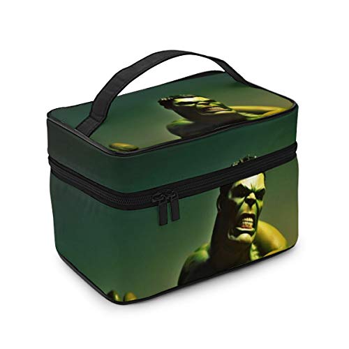 Hulk - Bolsa de maquillaje portátil de viaje, bolsa grande de malla, organizador de brochas y pinceles para mujeres y niñas