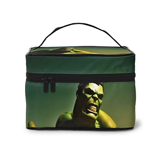 Hulk - Bolsa de maquillaje portátil de viaje, bolsa grande de malla, organizador de brochas y pinceles para mujeres y niñas