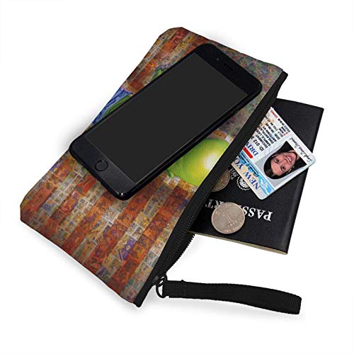 Hulk Monedero de lona de viaje Bolsa de maquillaje con cremallera RFID bolsa de efectivo para estudiantes mujeres y hombres