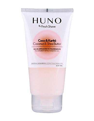 Huno - Gel de afeitado transparente sin espuma - Coco y Karité
